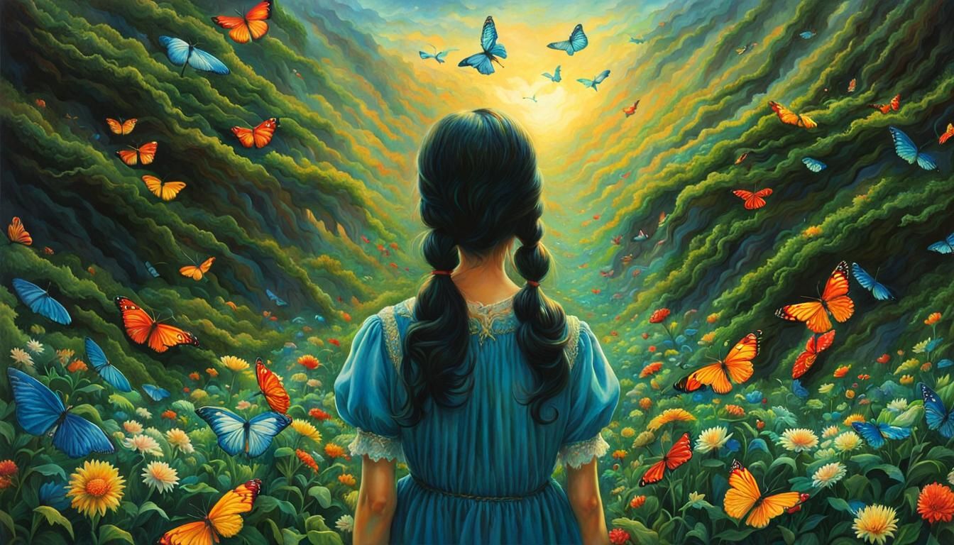 Surreal Dreamscape Inspired by Symbolic Illustration