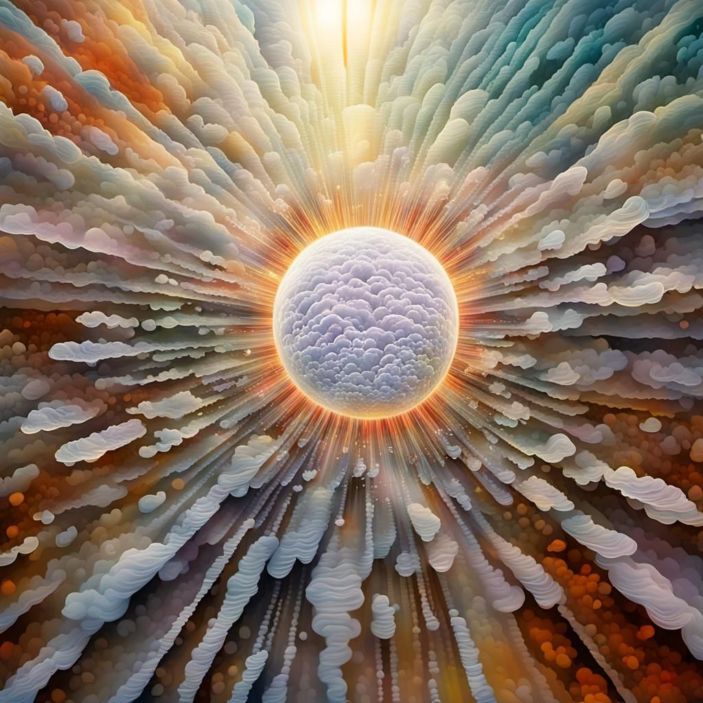 Surreal Macchia: Dreamlike Close-Up in Pastel Neon