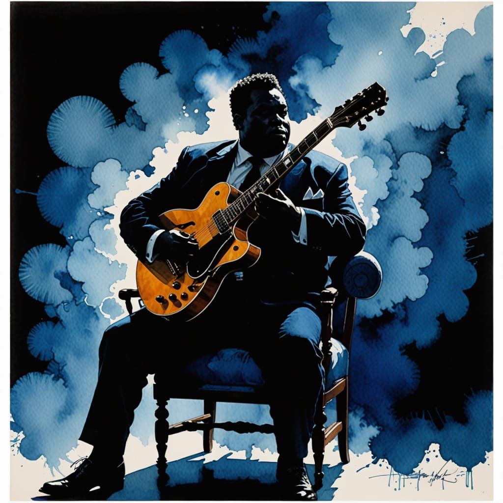 Blues Legend in Ethereal Harmony