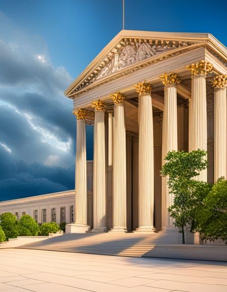 Abandoned Supreme Court Building in Photorealistic Detail