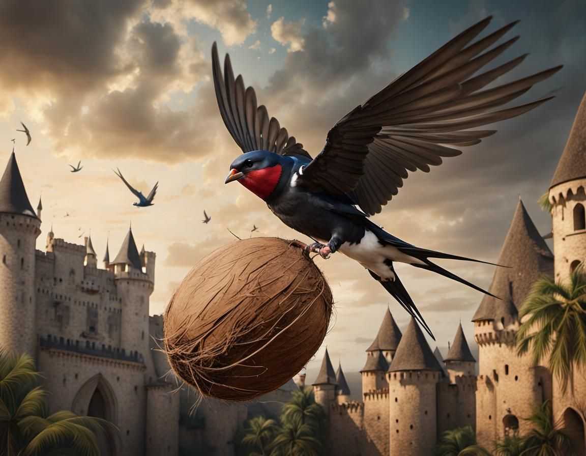 Monty Python's Proof of African Swallows Carrying Coconuts