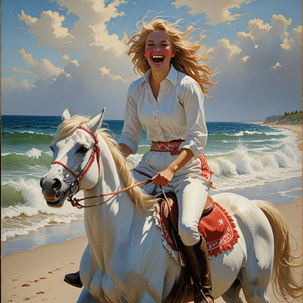 Marjorie Anne on White Comet