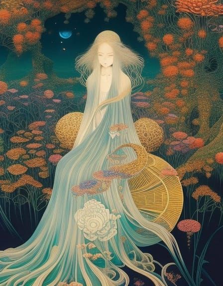 Surreal Sun and Moon Chair Fairytale Artwork