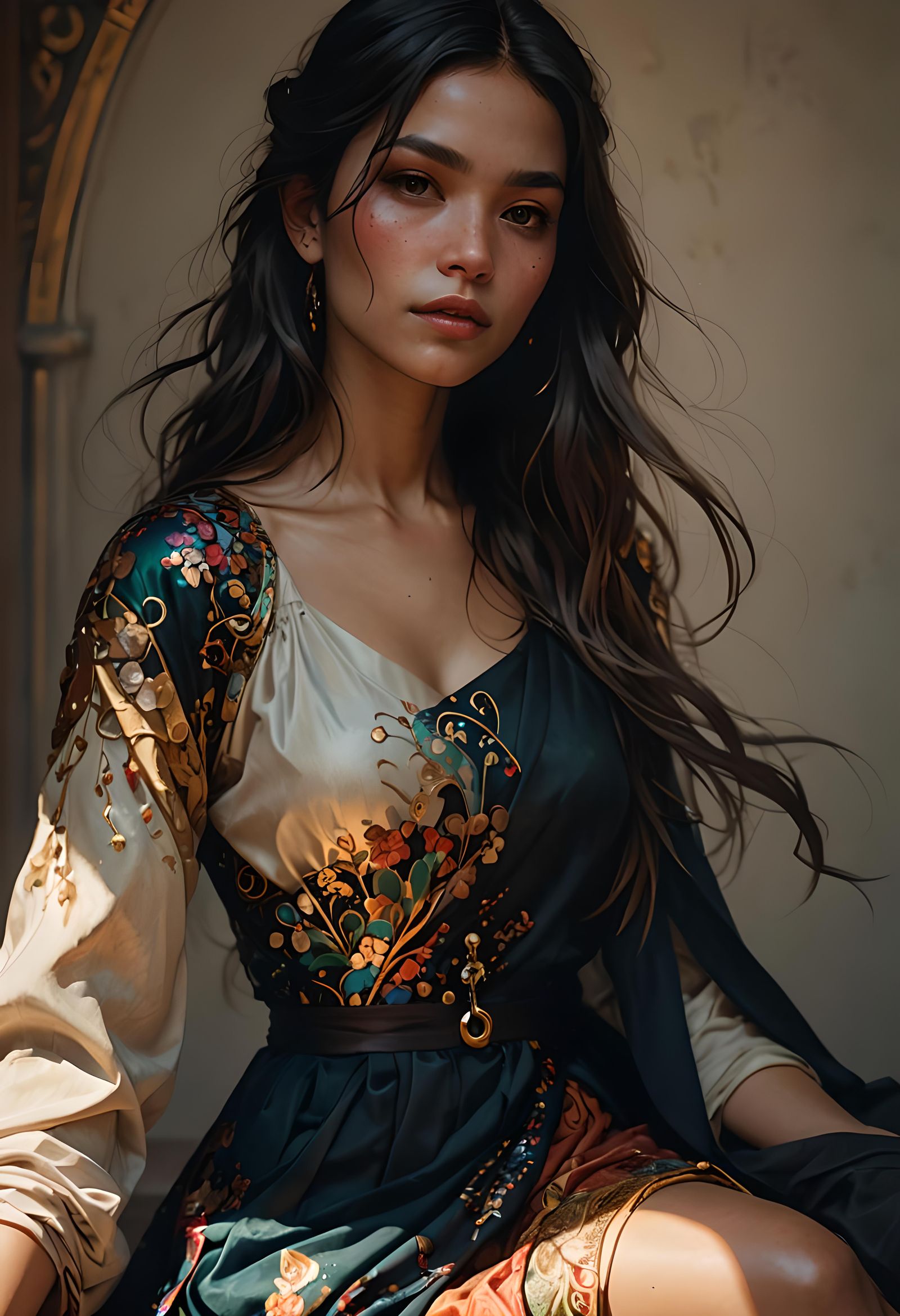 Hyperdetailed Portrait in Dynamic Lighting