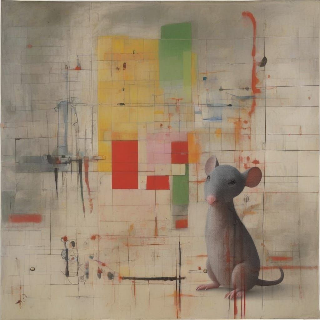 Fractal Flea Infestation in Bold Abstract Style