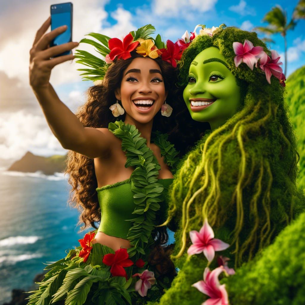 Moana and Te Fiti Selfie: A Disney-Inspired Moment