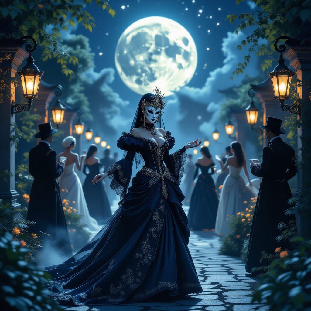 Masquerade Ball Under Harvest Moon