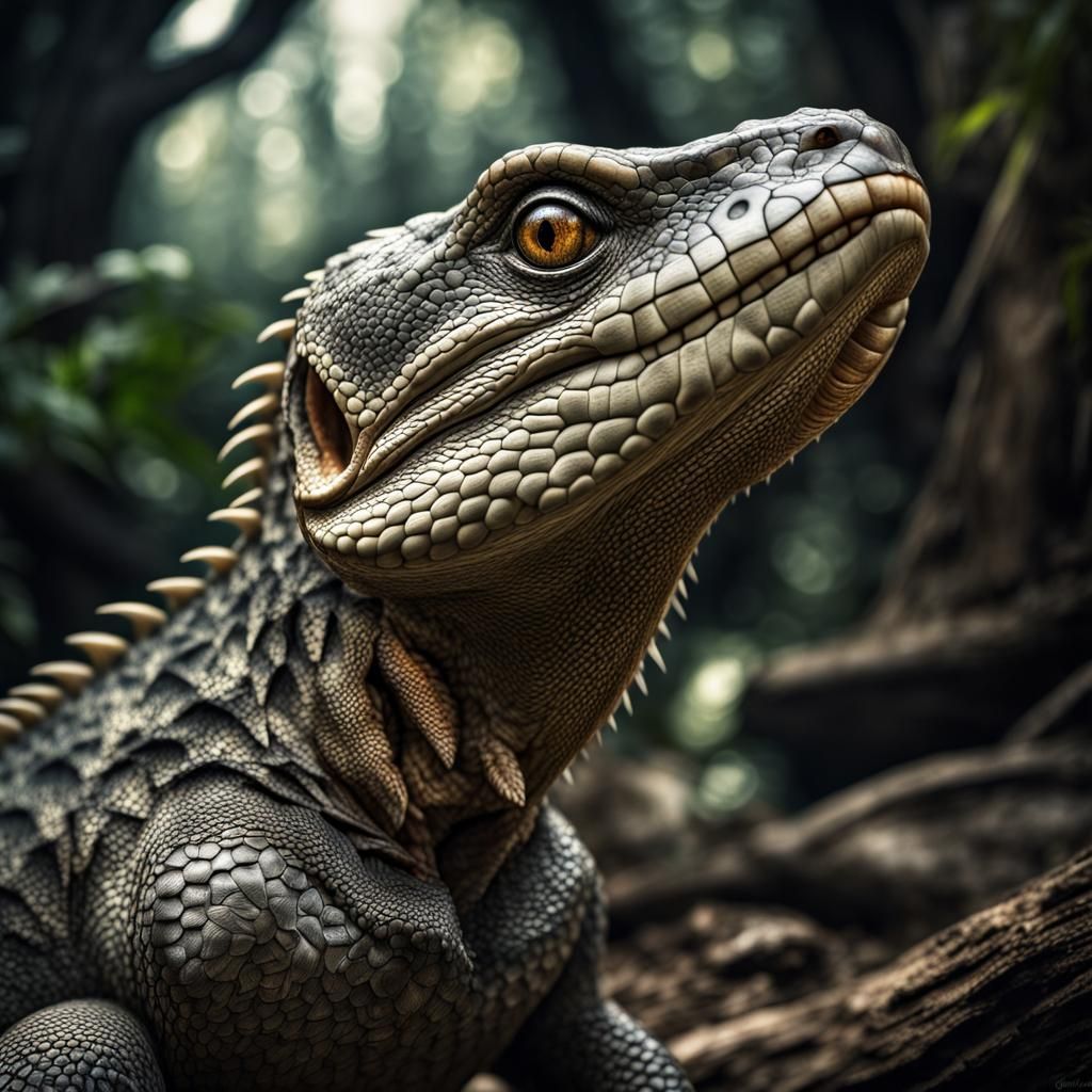 Hyperrealistic Reptilian