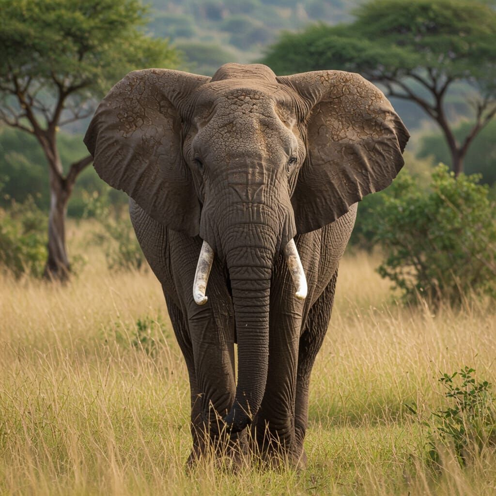 African tall elephant