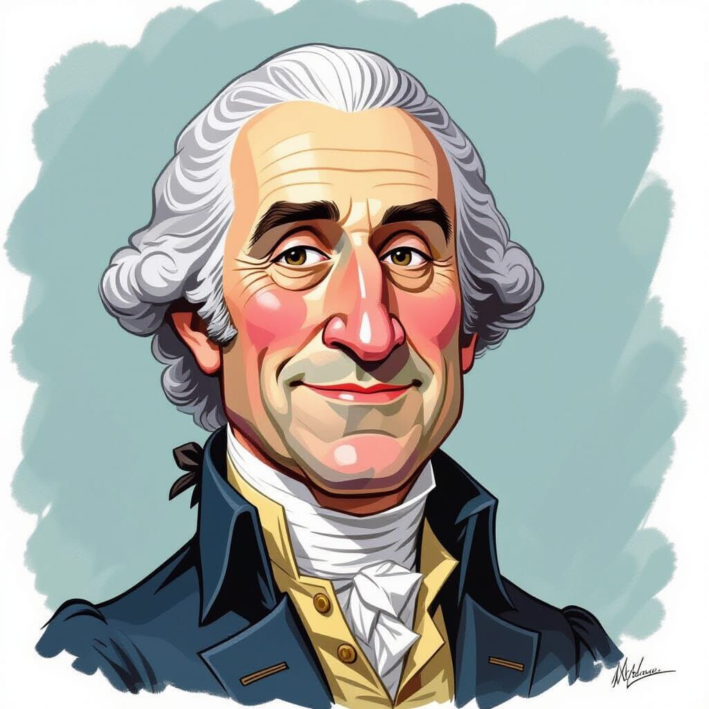 Caricature of George Washington