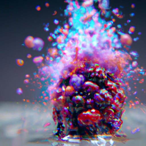 Exploding Blackberry and Raspberry: Cinematic Slow Motion