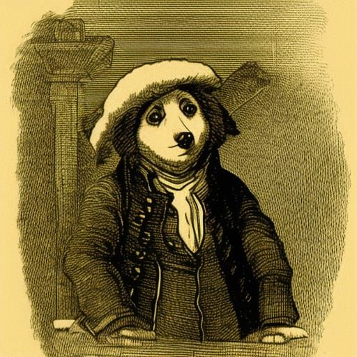 Paddington Bear's Rich Ride: Gouache Painting