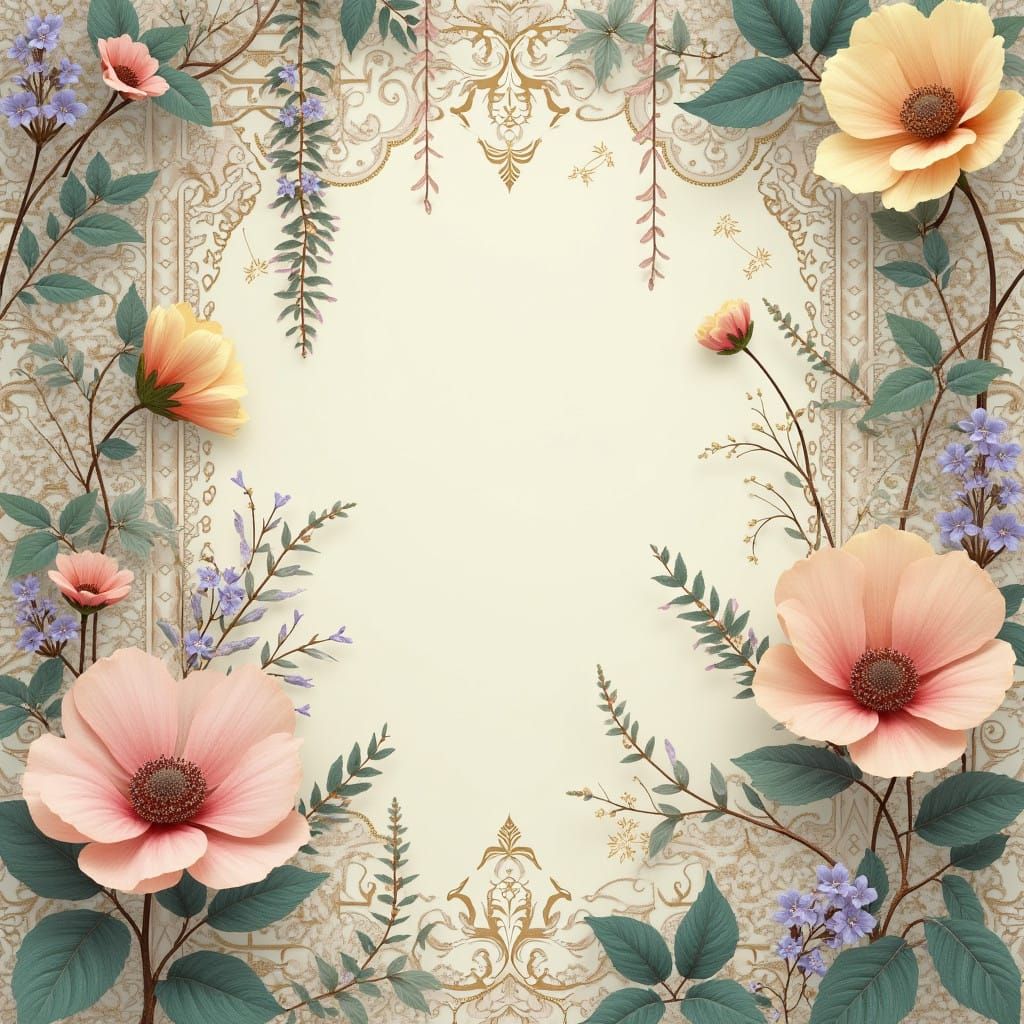 Ethereal Floral Fantasy in Moody Latticed Patterns