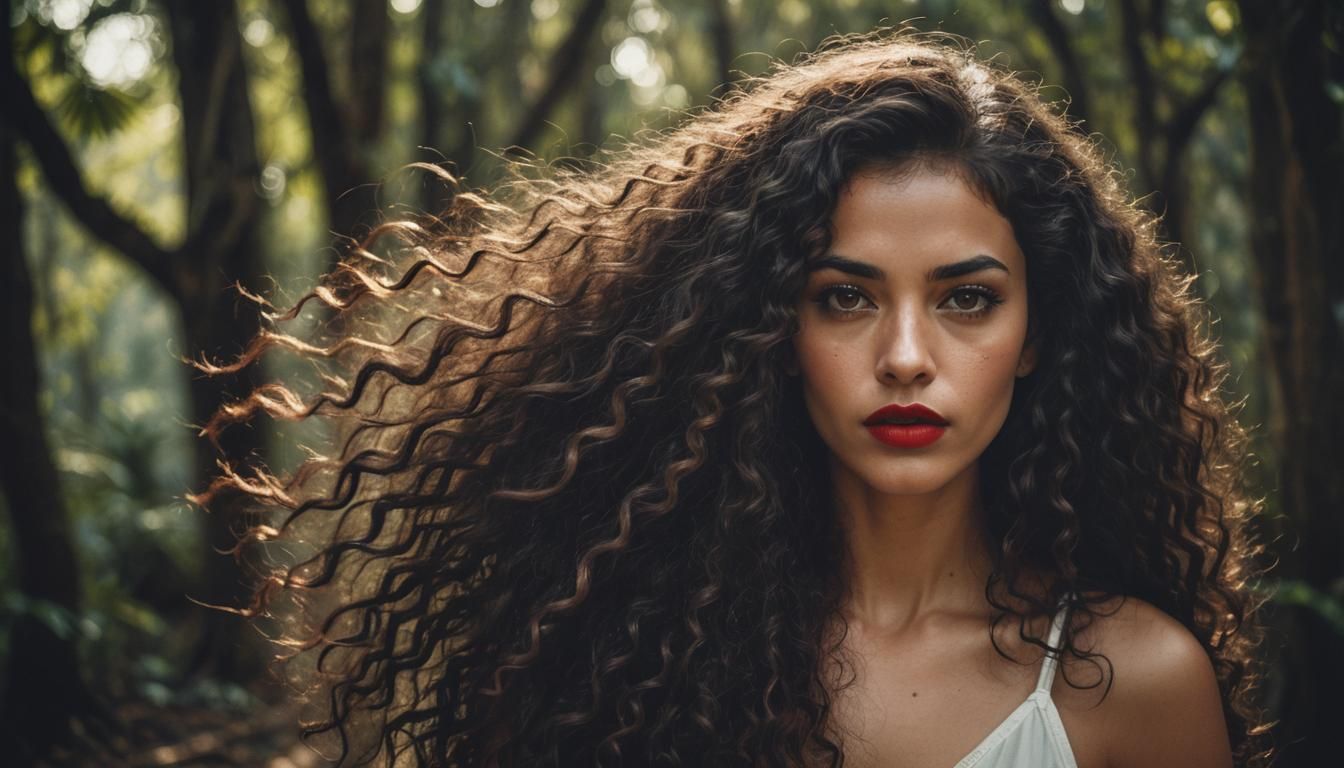 Portrait of a Beautiful Young Brazilian Woman