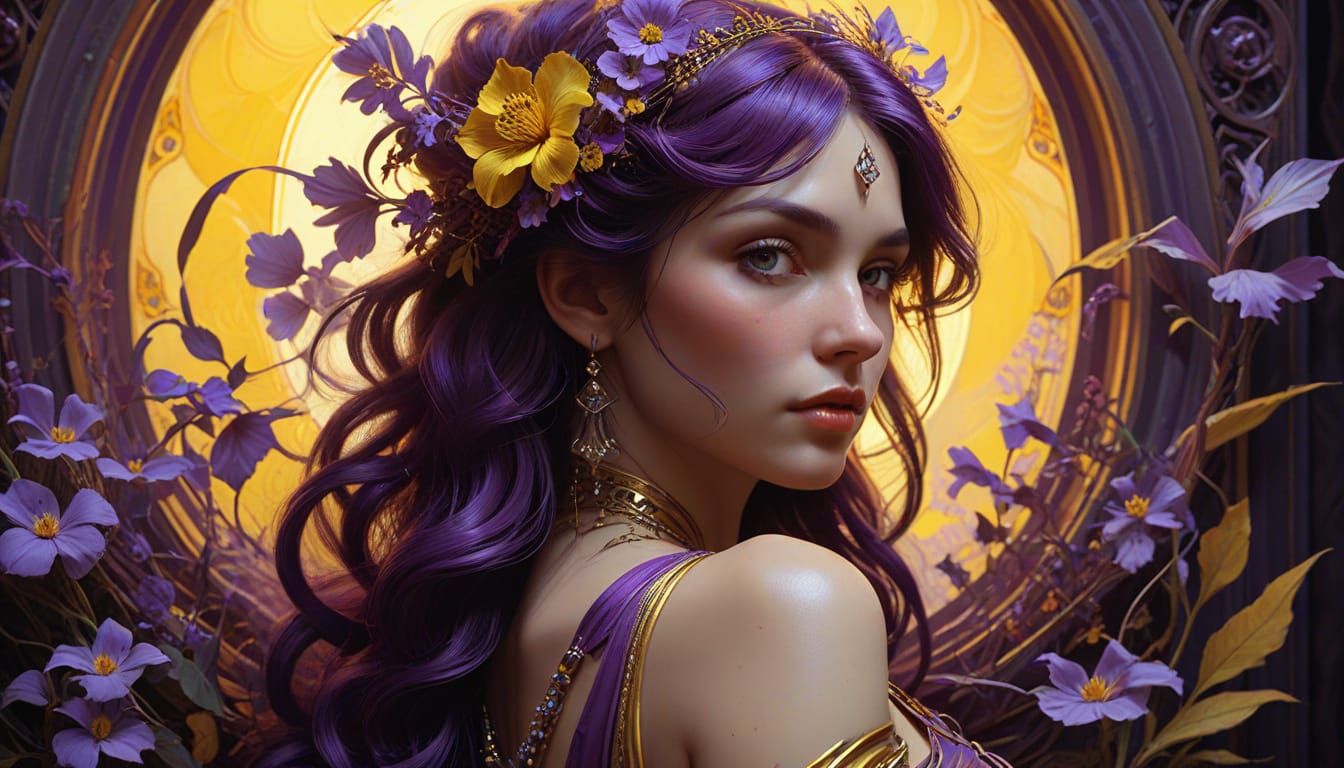 Romantic Surrealism: A Deep Color Fantasy Masterpiece