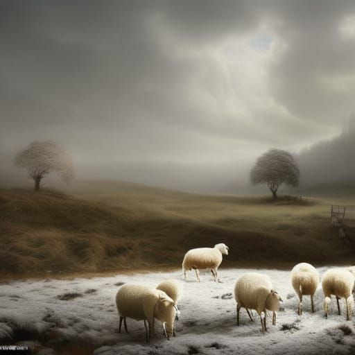 Sheep in Snow: A Winter's Tale