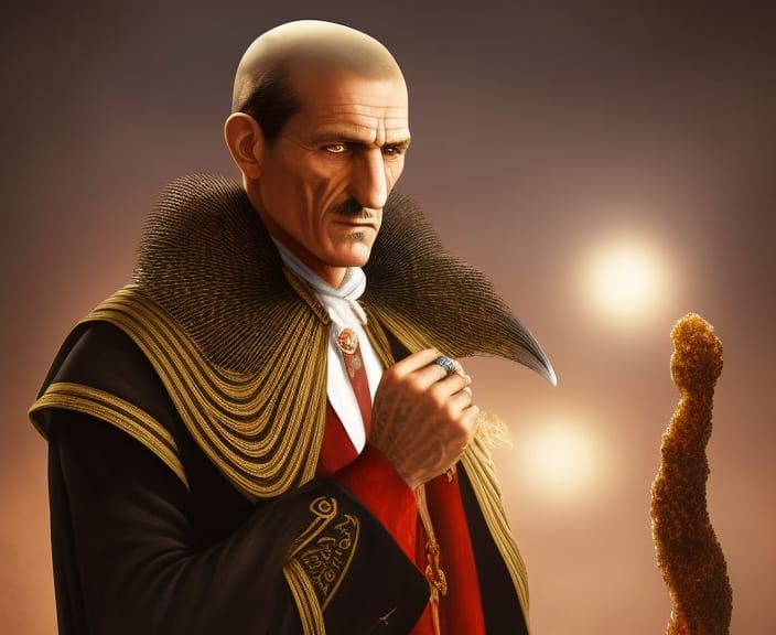 Rondo Hatton in Egypt: Gothic Mysticism Portrait