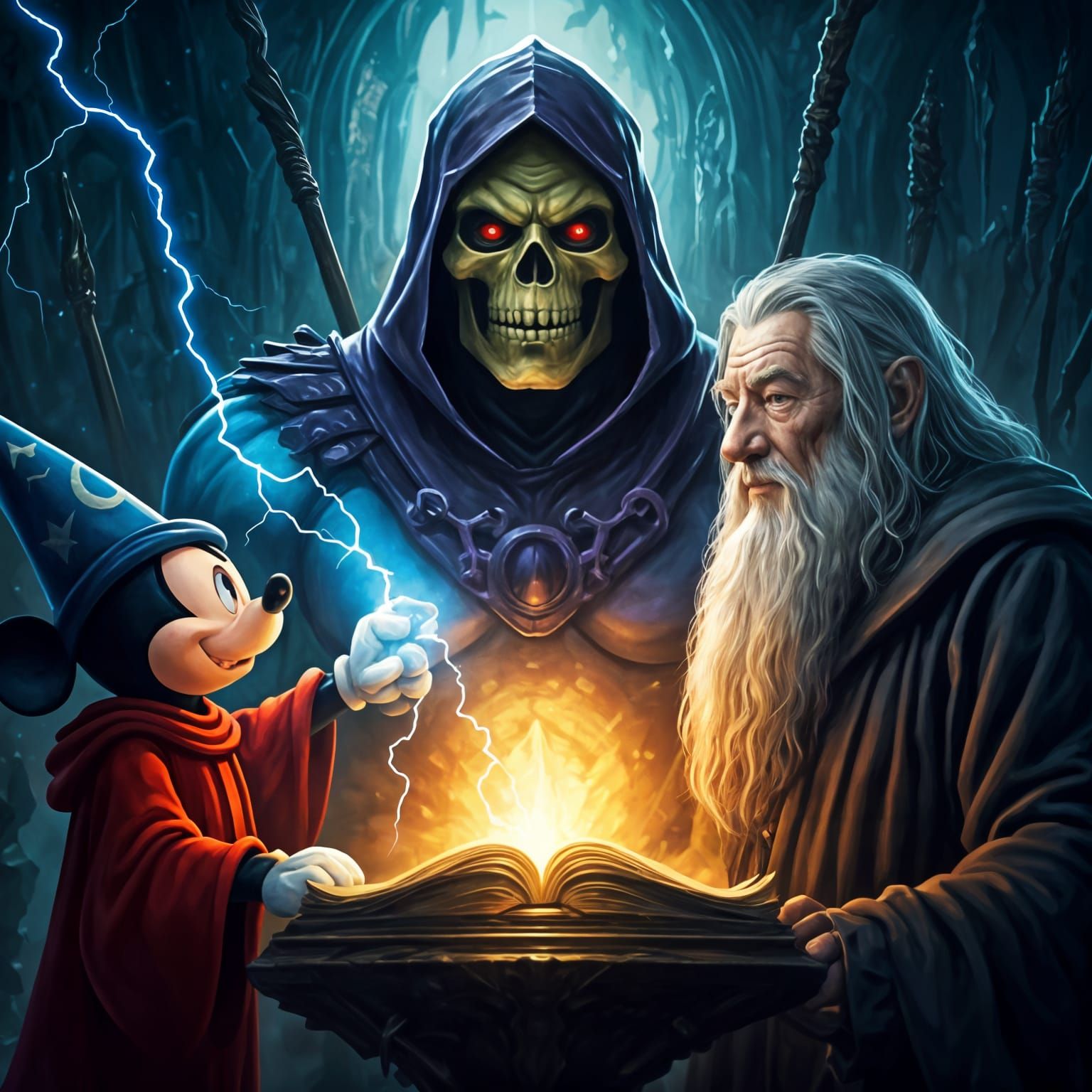 Epic Fantasy Wizard Portraits: Iconic Masters in Perfect Pho...