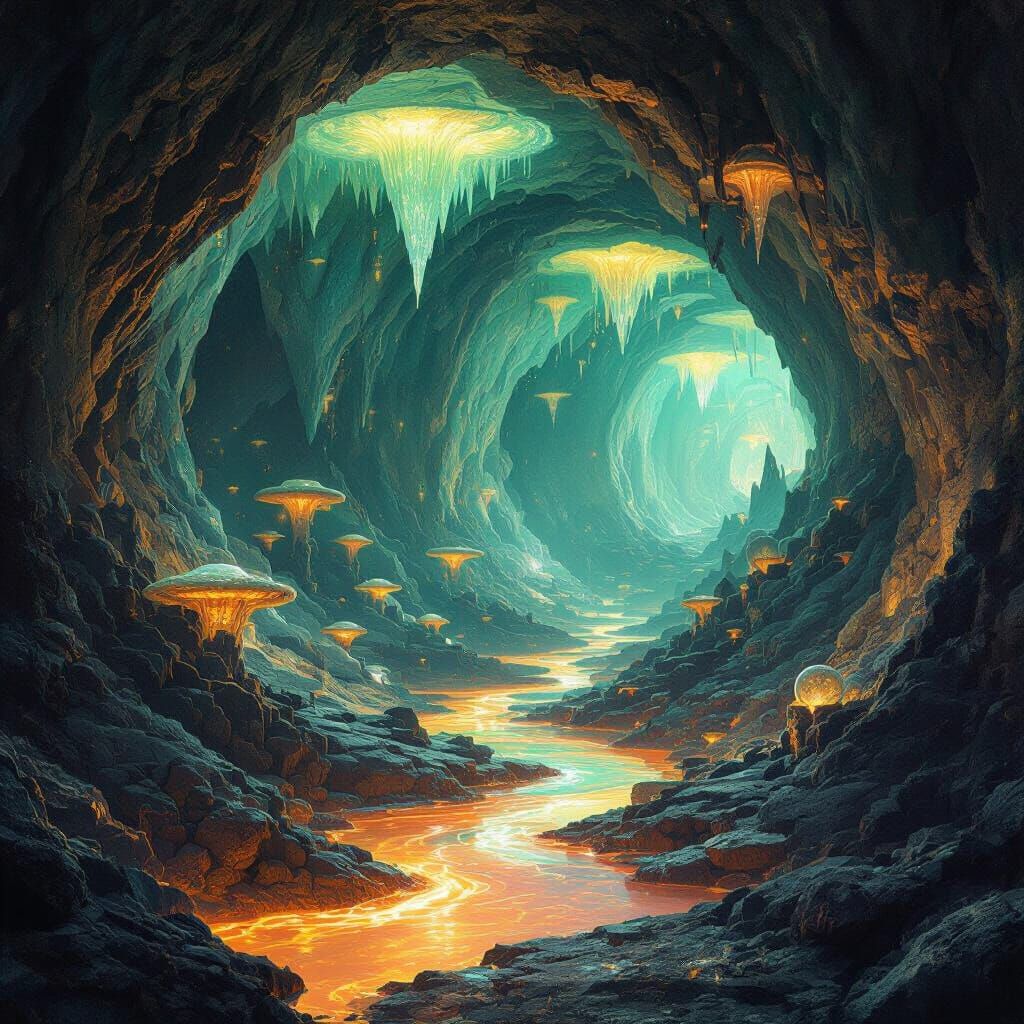 Crystal Caves Base for Subterranean Warlord