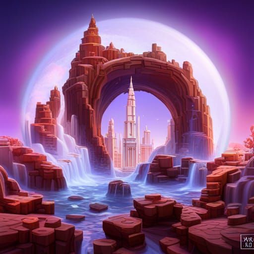 Angel and Unicorn in Mystical Snow Globe