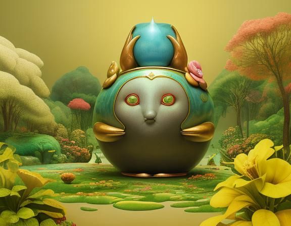 Woman and Flowers in Dreamlike Watercolor Style