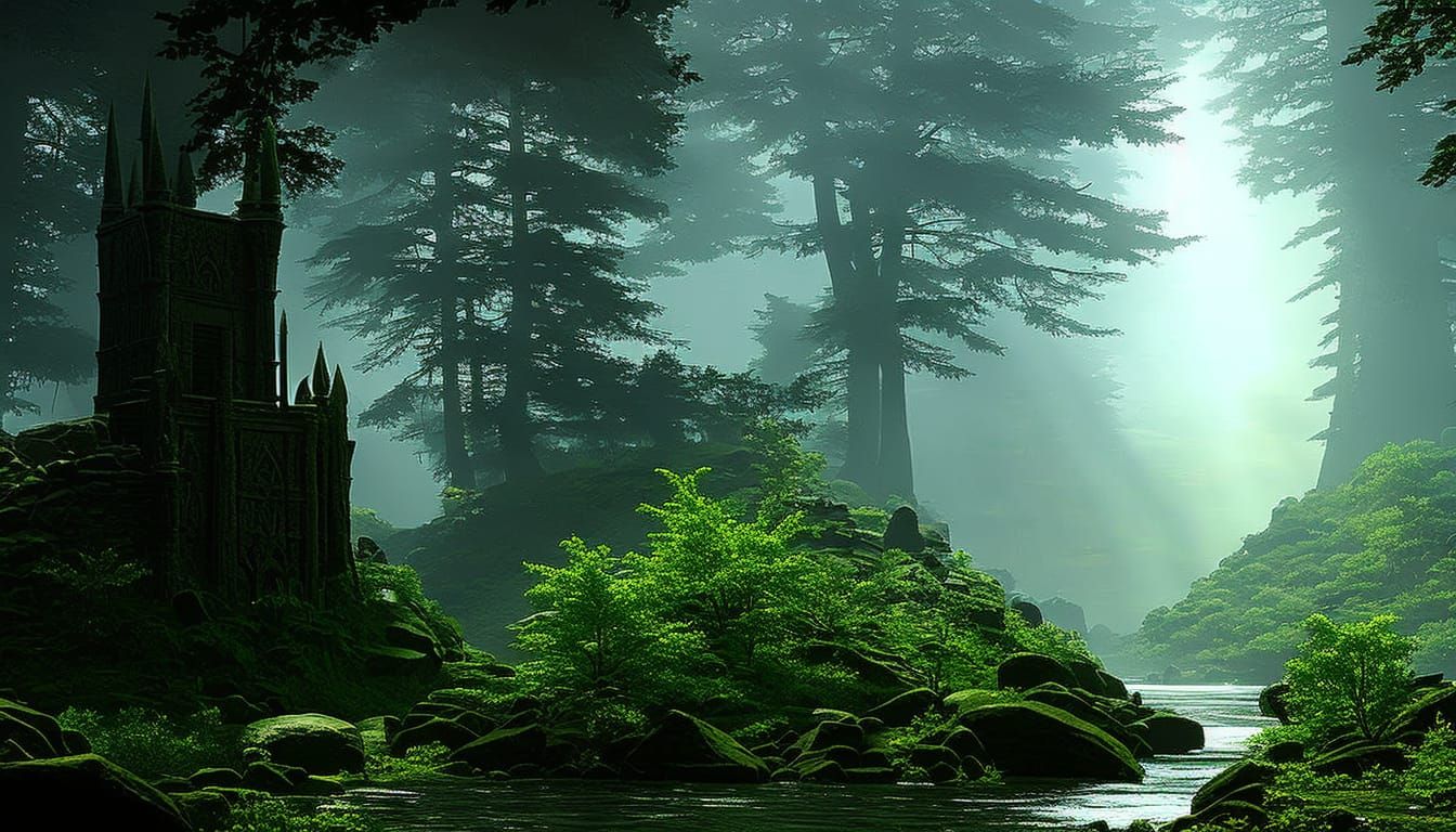 Mysterious Structure in Old Forest