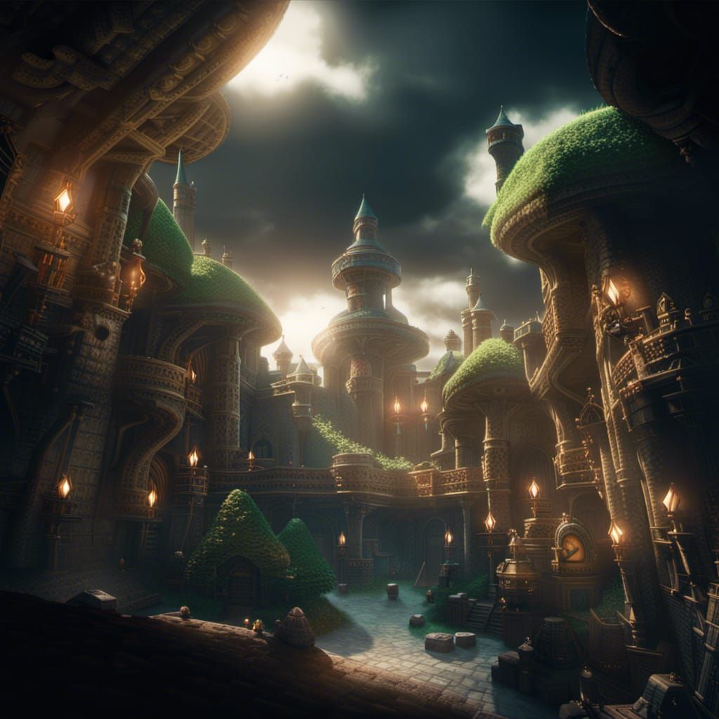 Hyperrealistic Legend of Zelda 2 Scene