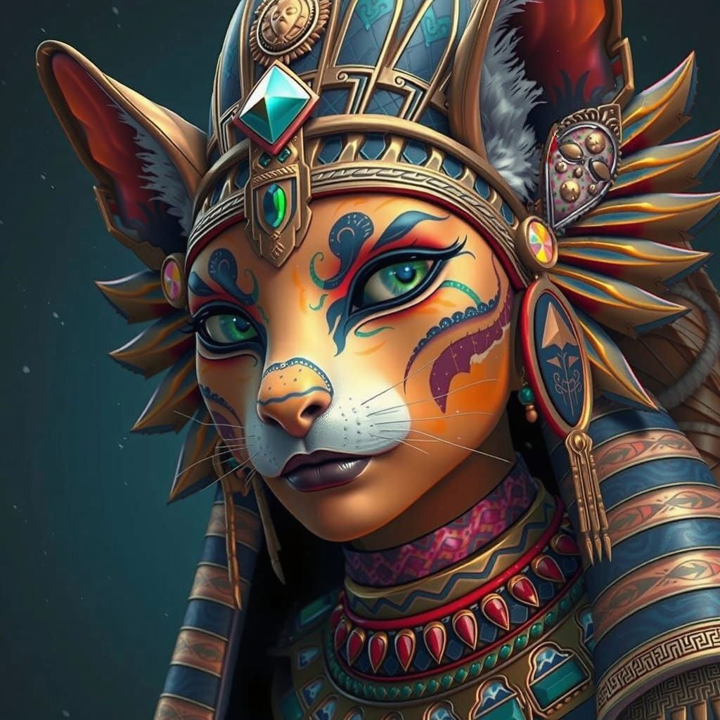 Egyptian Queen in Feline Form Reveals Mystical Secrets