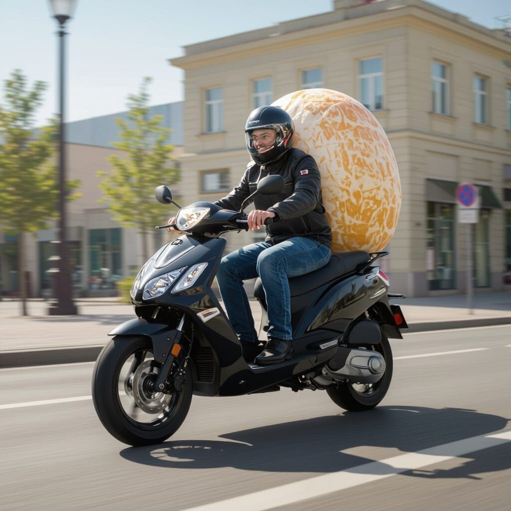 Bigfoot on Scooter in 4K Cinematic Video