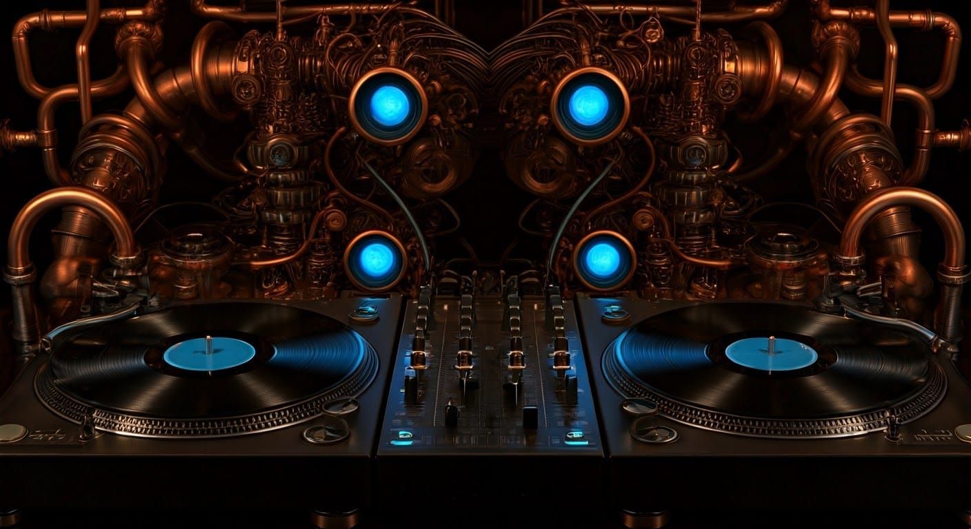 Steampunk Vinyl DJ