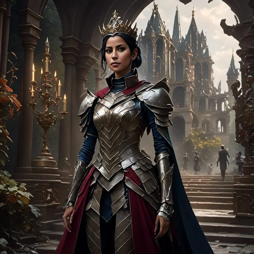 Knight and Queen in Fantastical Concept Art