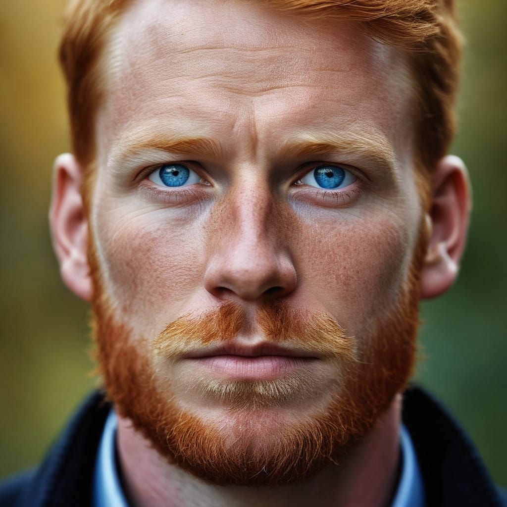 Ruggedly Handsome Irish Gentleman in Earthy Tones