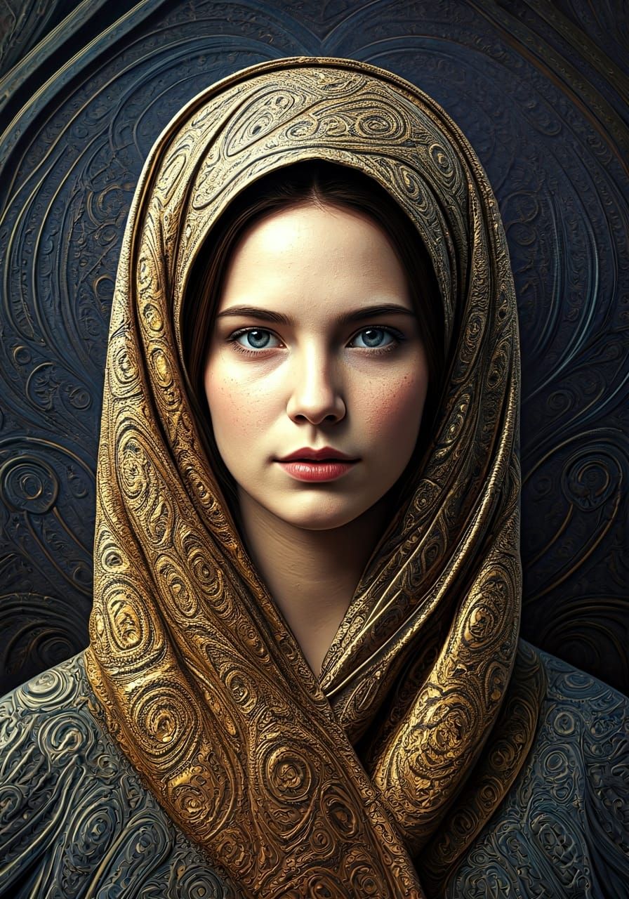 A Dream in Epicycloid Molten Amber - Explosions of Glittergl...