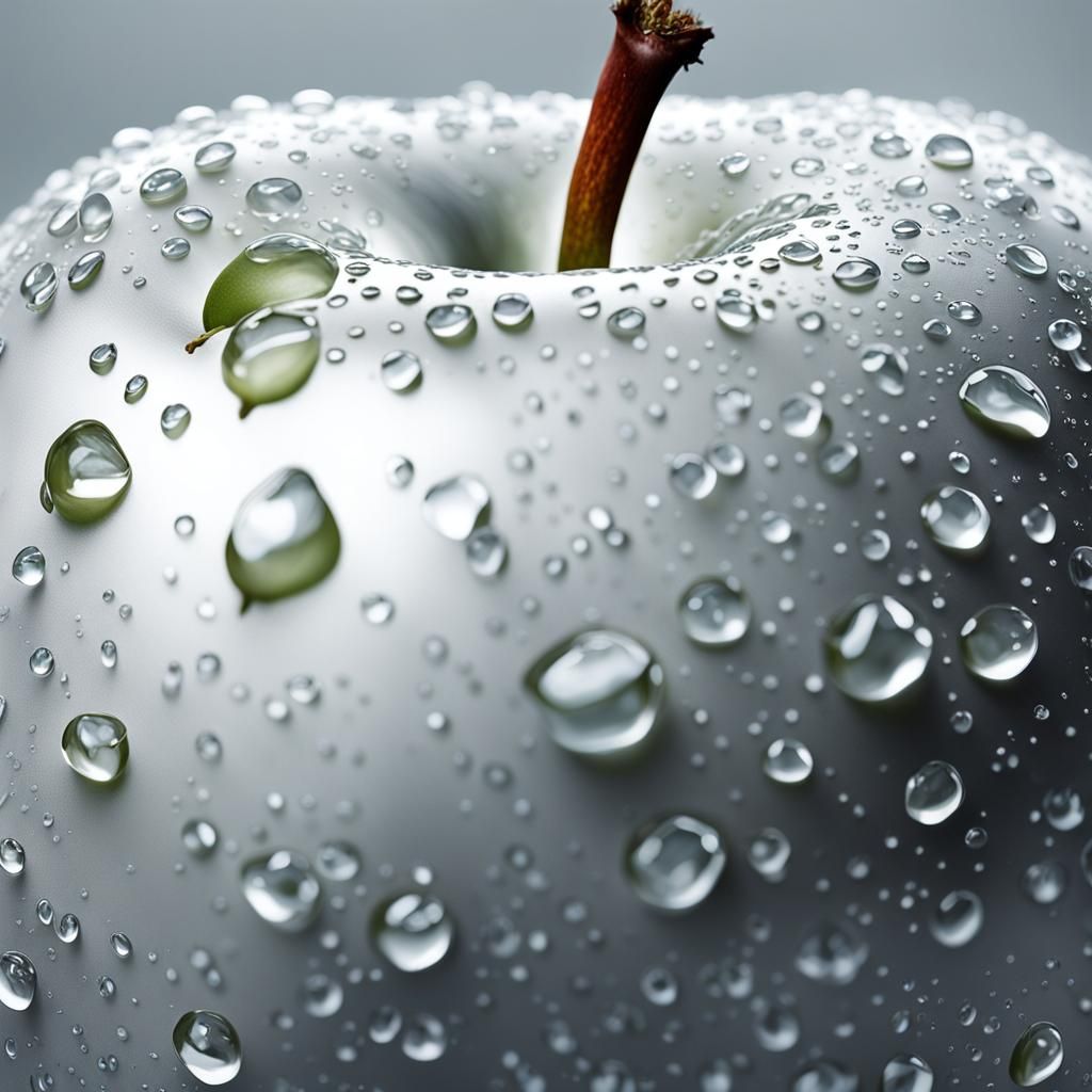 Photorealistic Apple Macro Photography in 8K