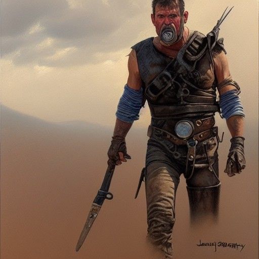Mad Max: Oil Painting of a Wasteland