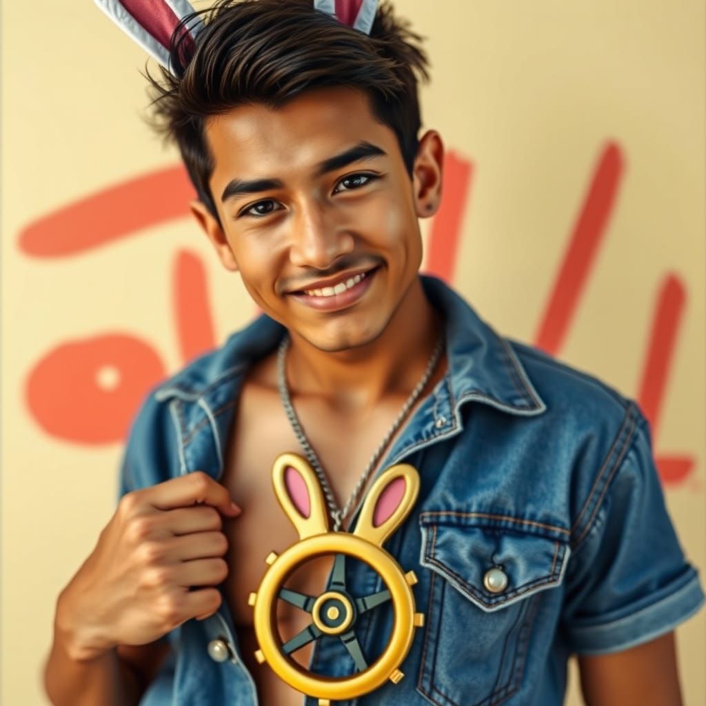 Filipino Playboy in Whimsical Bunny Attire
