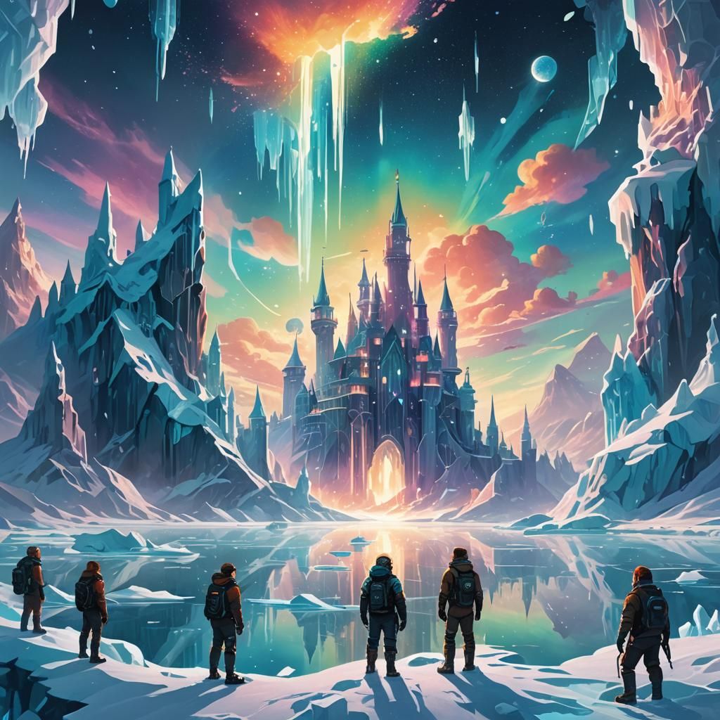 Sci-Fi Explorers Discover Ice Spirits in Arctic Art