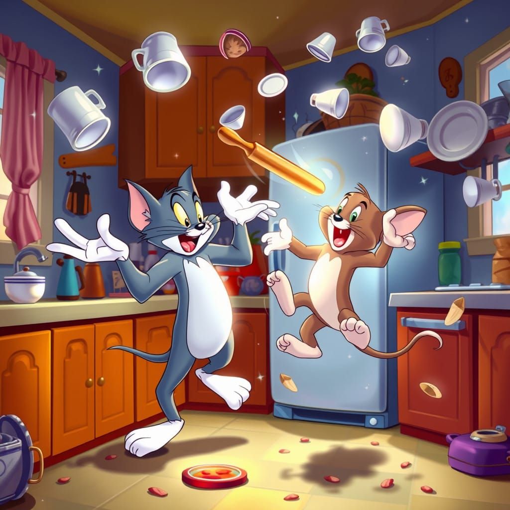 Tom and Jerry Kitchen Chaos: Telekinetic Mayhem