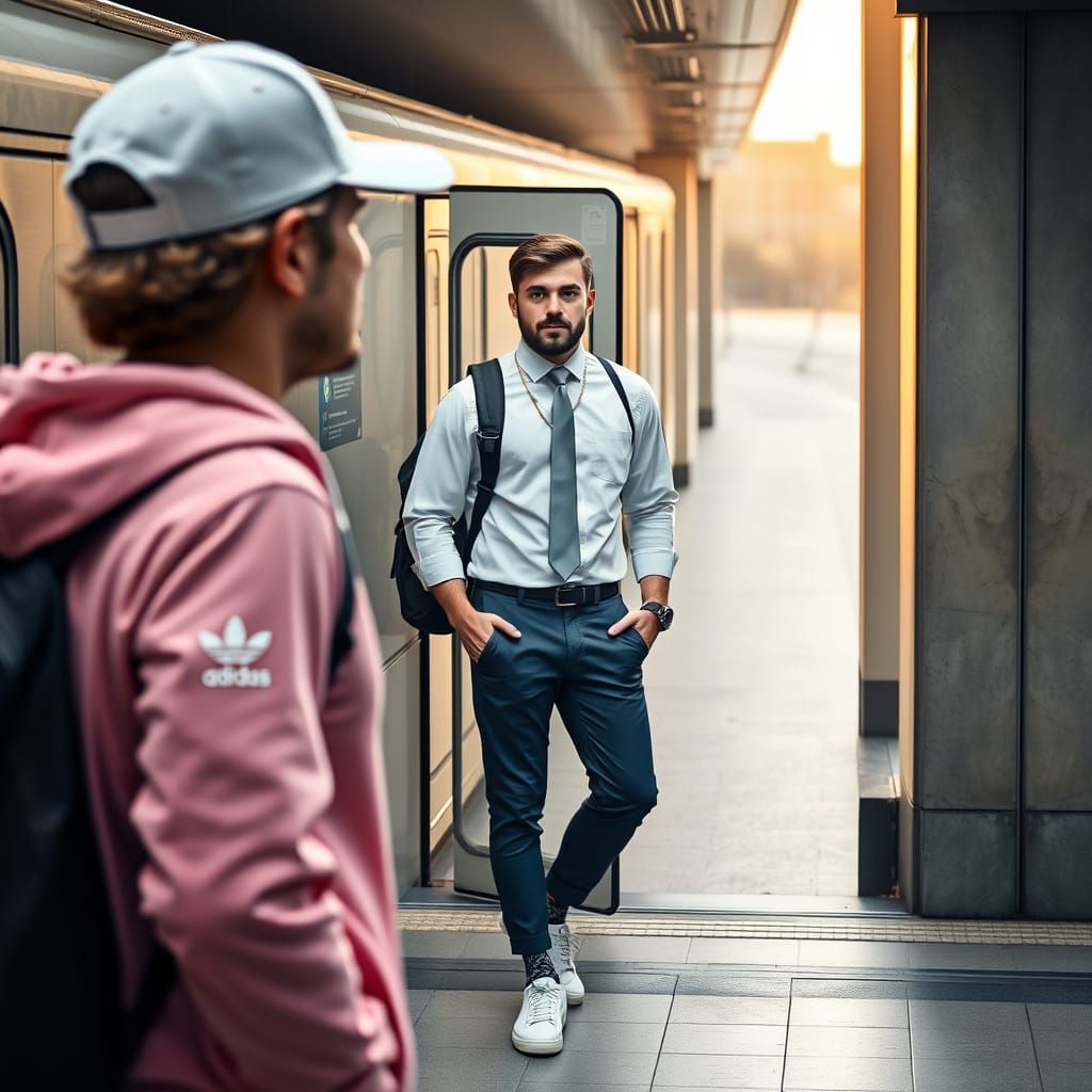 Subway Gaze: A Study in Contrasts