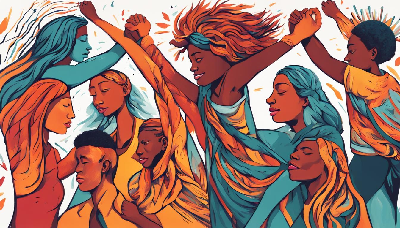 Illustrations of Unity, Resilience, and Human Triumph