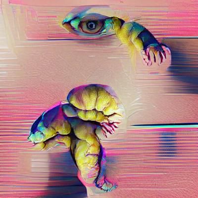 Grotesque Mutant in Science Fiction Setting