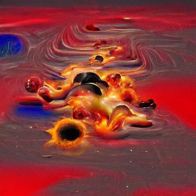 Abstract Visualization of Universe Heat Death