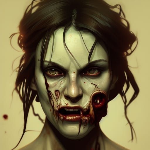 Hyperdetailed Zombie Portrait in Unreal Engine 5