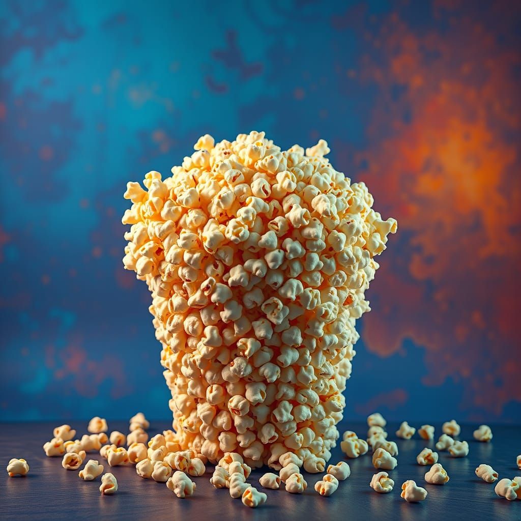 Popcorn Kernel Sculpture in Fantasy Concept Art Style