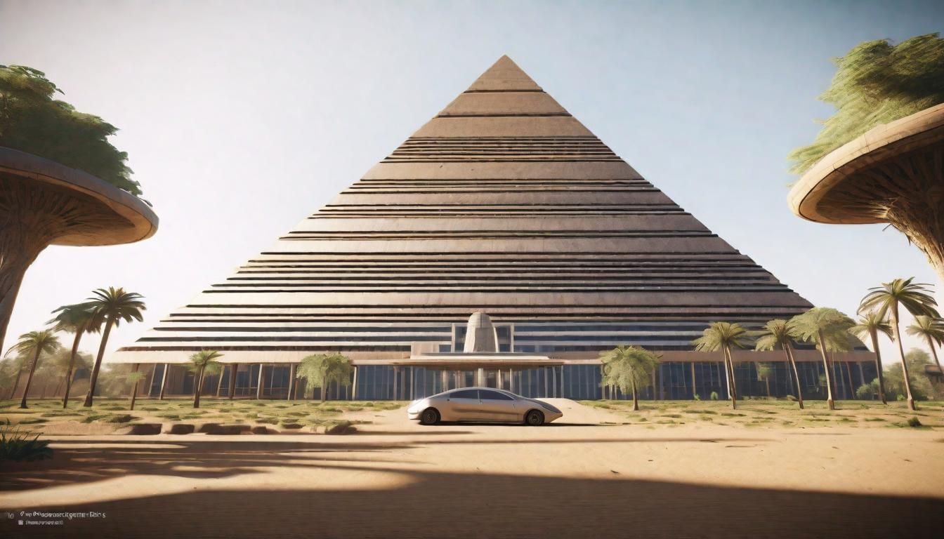 Eco-Futuristic Parliament Building in Egyptian Style
