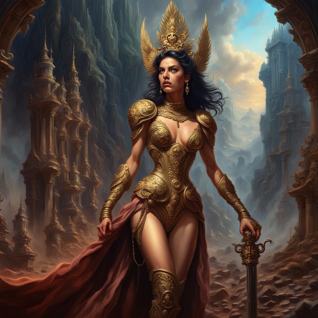 Epic Princess in Fantasy Art Style