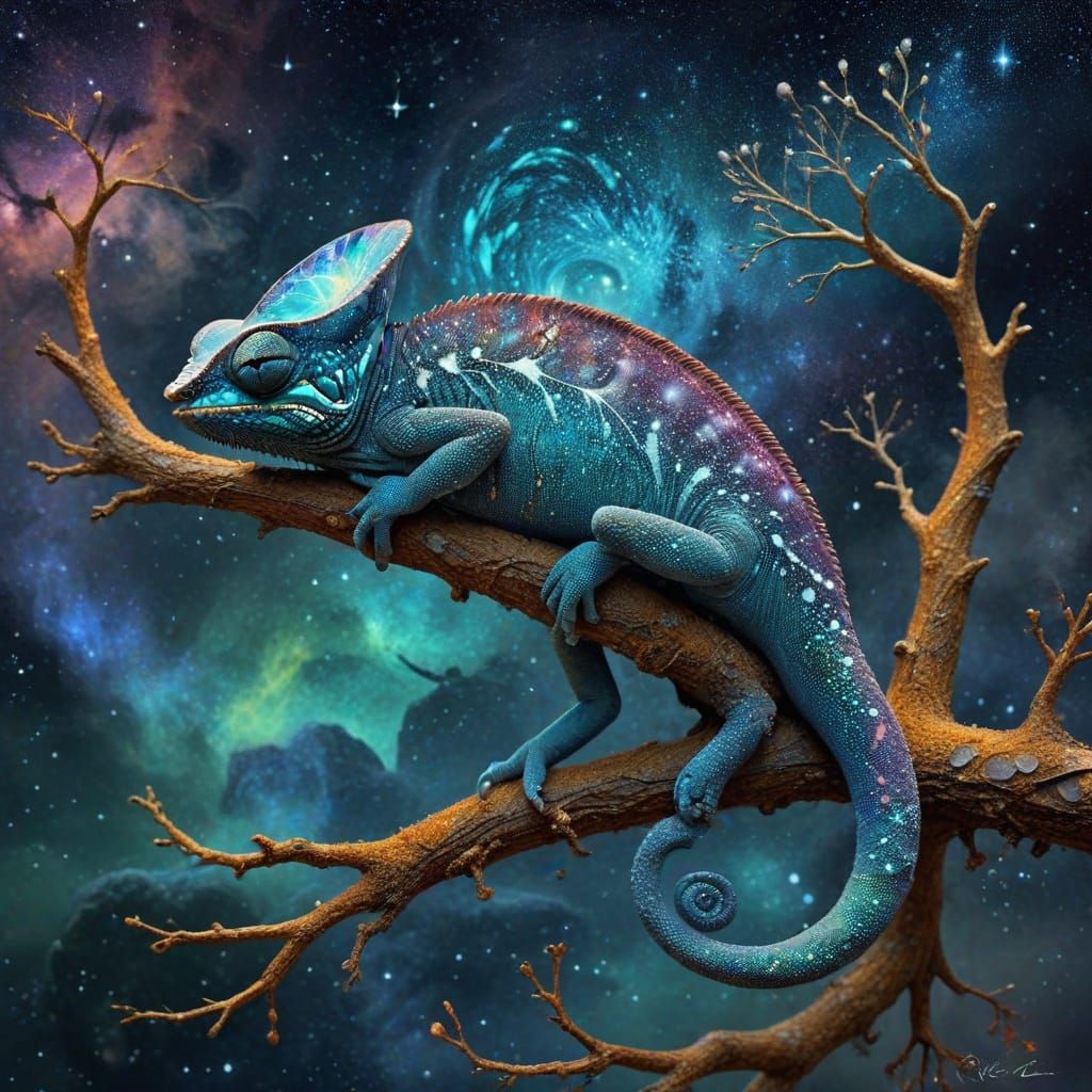 Chameleon of Nebulae on Crystalline Branch