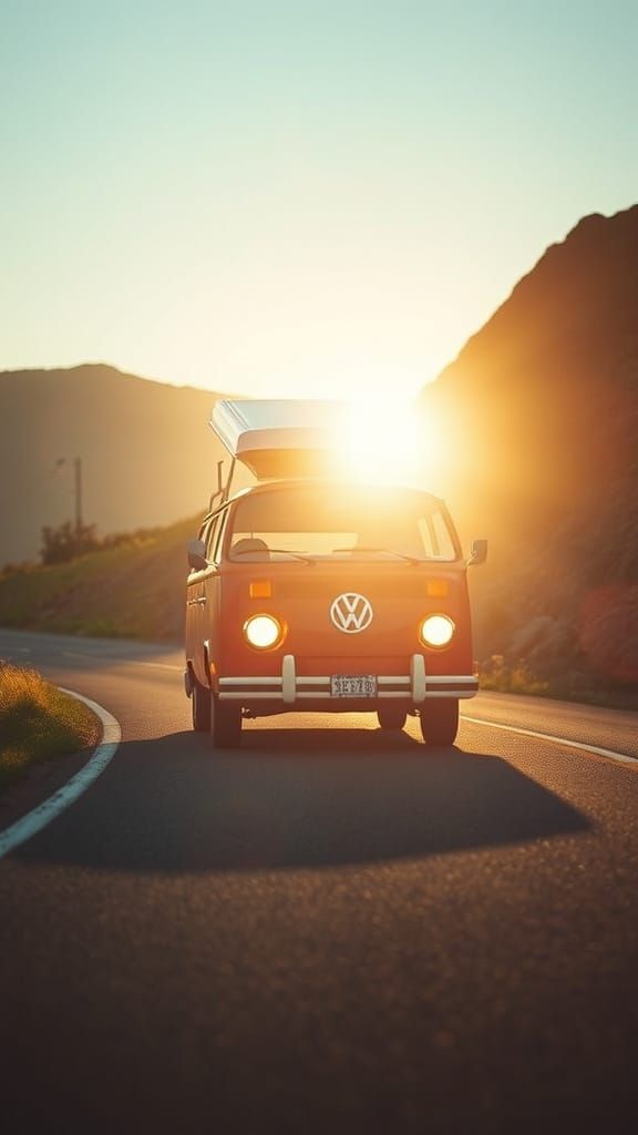 Surreal Sunset Drive on Historic Route 66