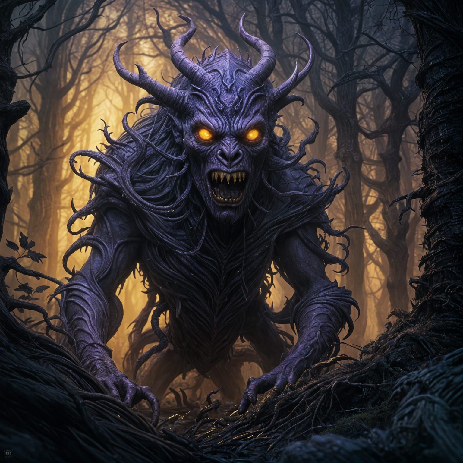 Dark Fantasy Creature Concept Art