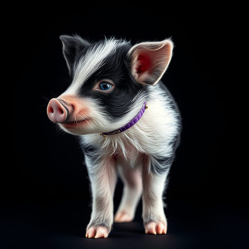Magical Pig-Puppy-Monkey Creature in Cinematic Style